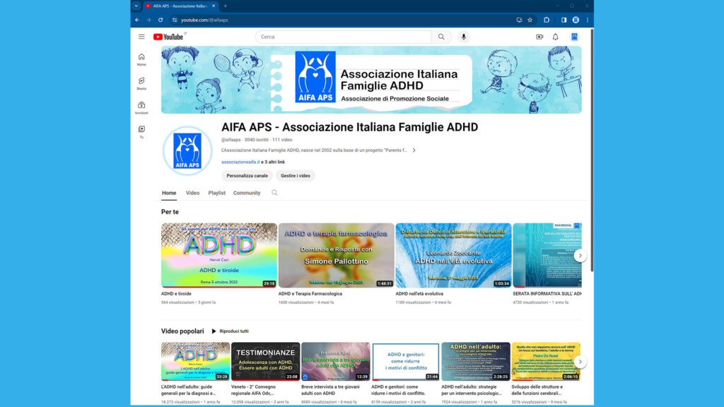 Il canale YouTube di AIFA APS compie 4 anni!!!