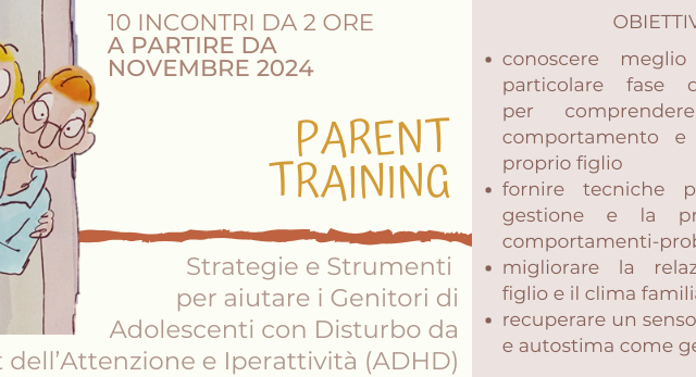 Gorle (BG) – Parent Training per genitori di adolescenti con ADHD